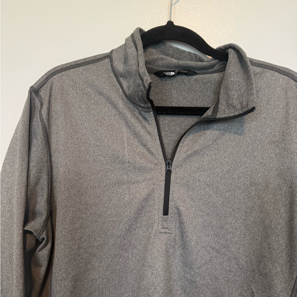 Gray North face Quarter-Zip Pullover - image 3